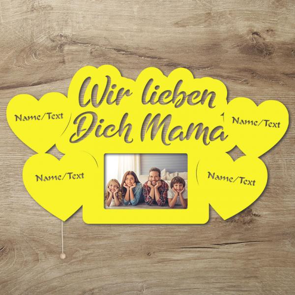 LED Mama Bilderrahmen mit Namen