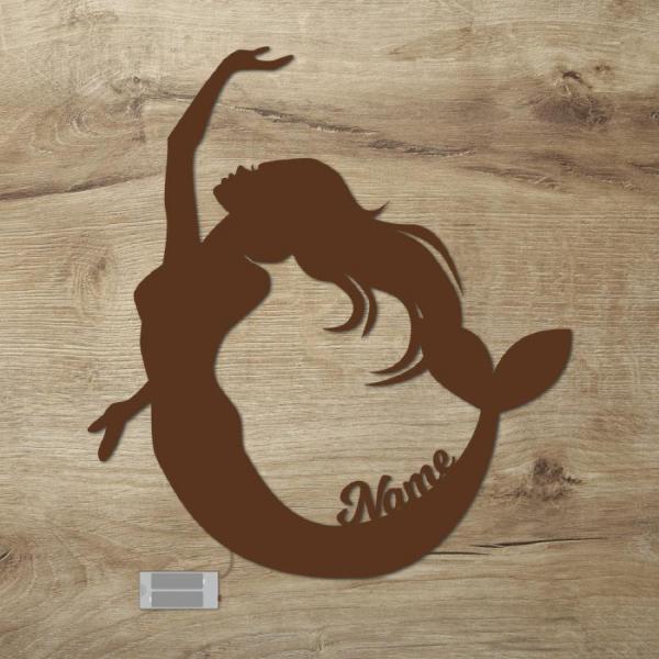 Meerjungfrau Nachtlicht Lampe Geschenk mit deinem Namen