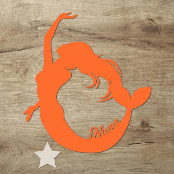 Meerjungfrau Nachtlicht Lampe Geschenk mit deinem Namen