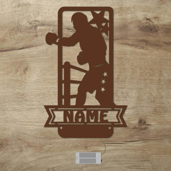 Boxsport Boxer Boxing Geschenke mit Beleuchtung