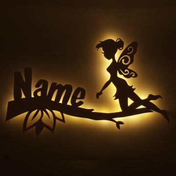 Nachtlicht Fee auf Ast - Geschenk zur Geburt Nachtlicht Fee auf Ast - Geschenk zur Geburt
