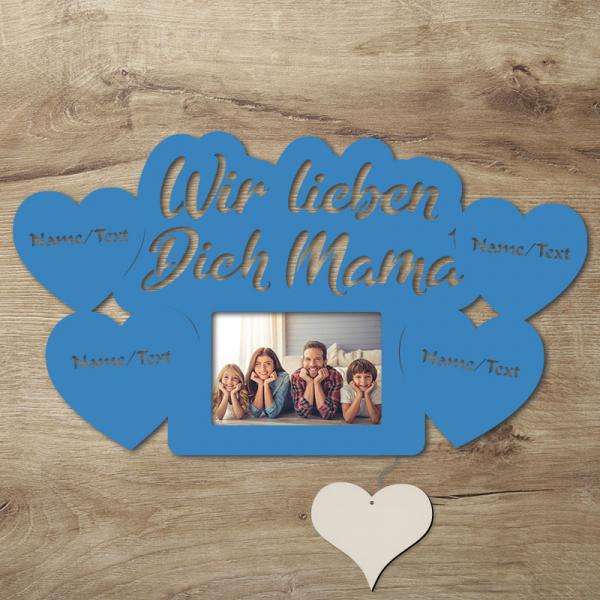 LED Mama Bilderrahmen mit Namen