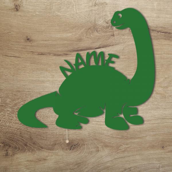 Geschenke für Kinder Dino Dinosaurier Pflanzenfresser Lampe Geschenkidee Grün