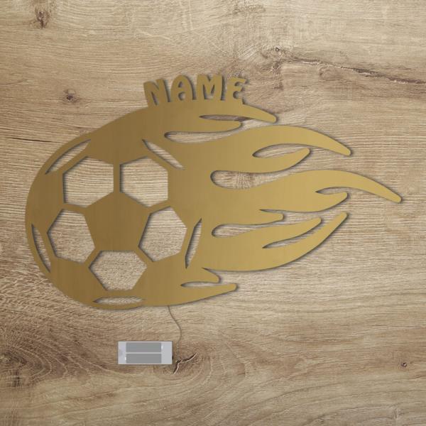 Geschenke für Fußballer Flammen Gold