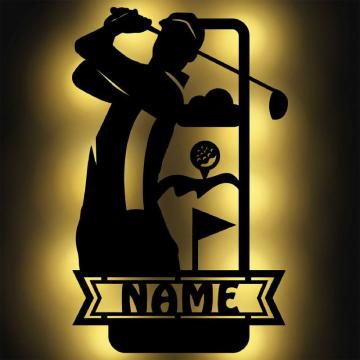 Golf Deko Licht für Golfer Geschenke personalisiert Golf Deko Licht für Golfer Geschenke personalisiert