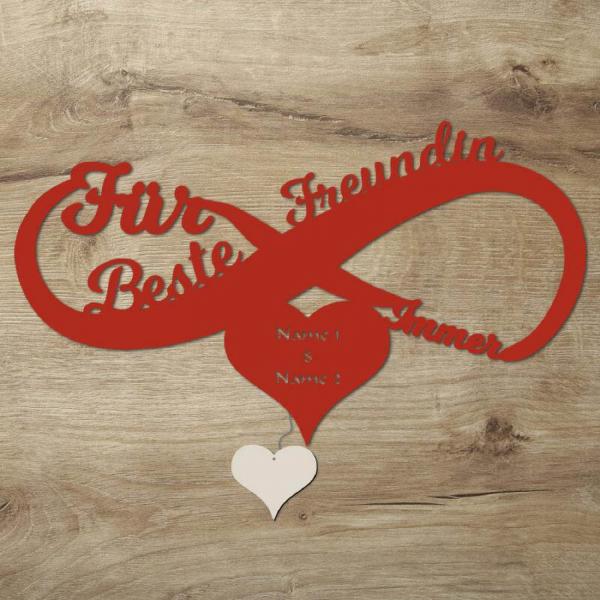 Beste Freundin für immer Unendlich Wand Lampe