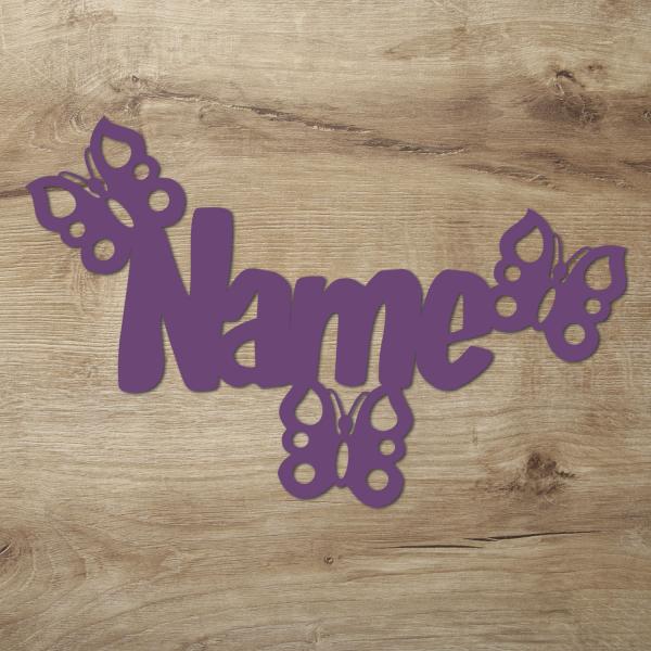 Schmetterling Lampe / Nachtlicht Geschenk für Mädchen Frauen mit Name