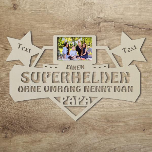 Geburtstagsgeschenk für Papa Superheld Unbehandelt