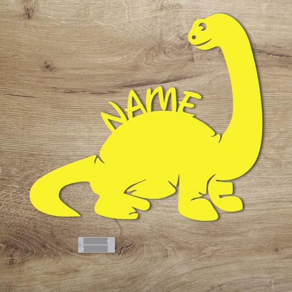 Geschenke für Kinder Dino Dinosaurier Pflanzenfresser Gelb