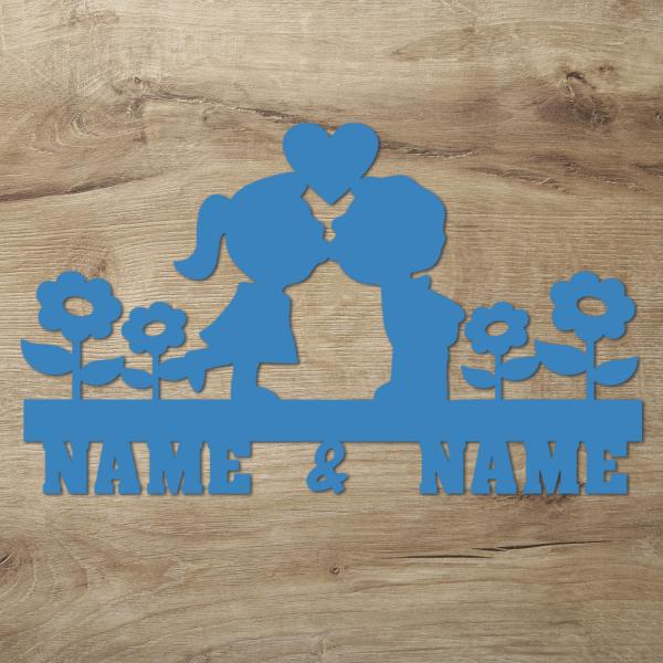 Romantische Geschenke für Paare Wand Deko Lampe mit Namen