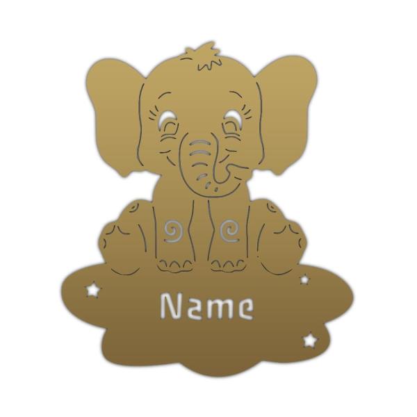 Nachtlicht mit Spieluhr "Elefant auf der Wolke"