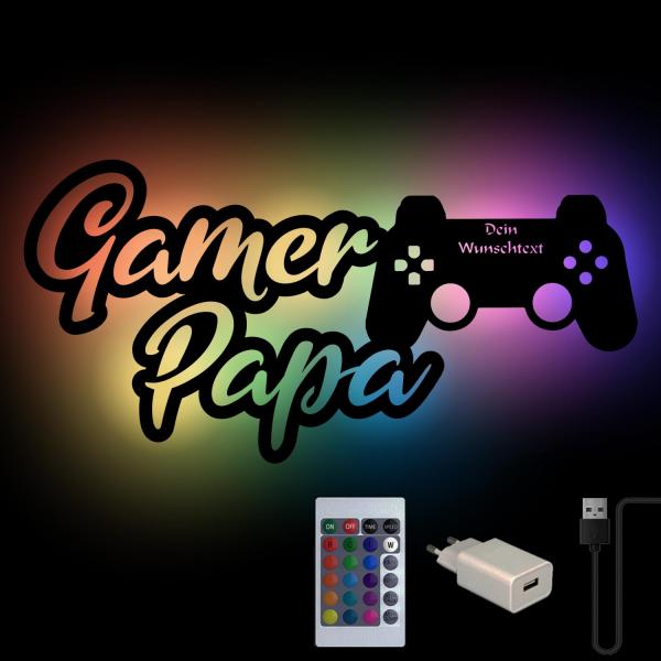 Papa Gaming Geschenke Wand Lampe