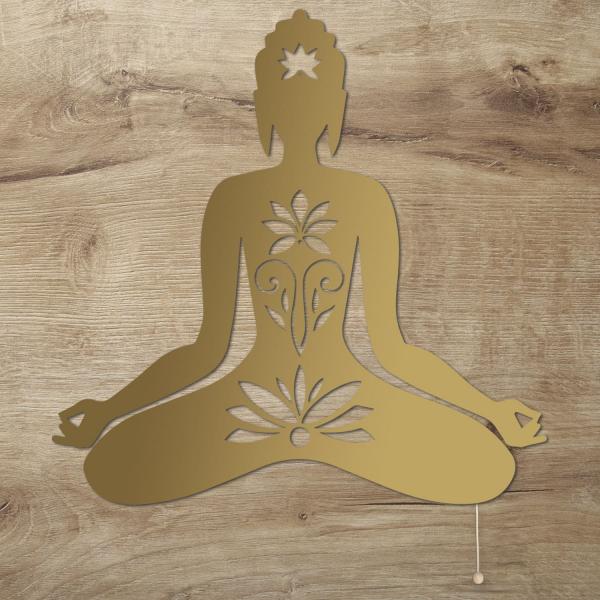 Yoga LED Wand Deko Dekoration