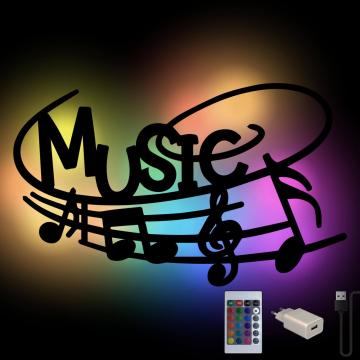 Musiknote Farbwechsel Wand Deko Lampe Musiknote Farbwechsel Wand Deko Lampe