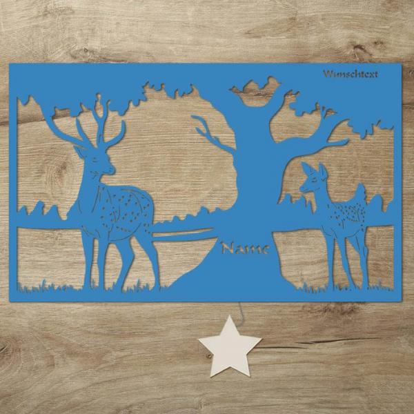 Wald Natur Deko Nachtlicht Wand Lampe personalisiert