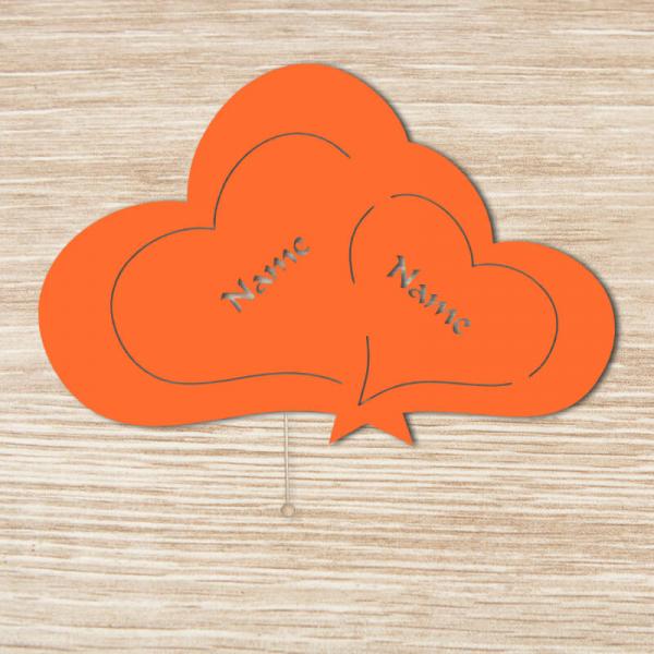 Geschenk für verliebte Herzschmelz Liebe Orange