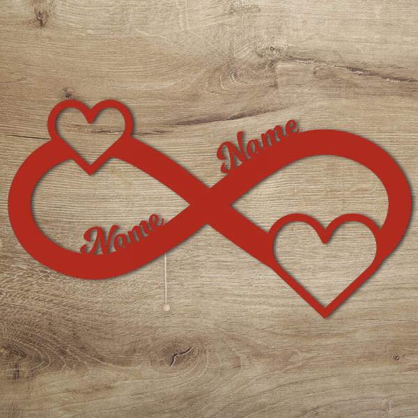 Geschenkidee zur Hochzeit Herz Licht Rot