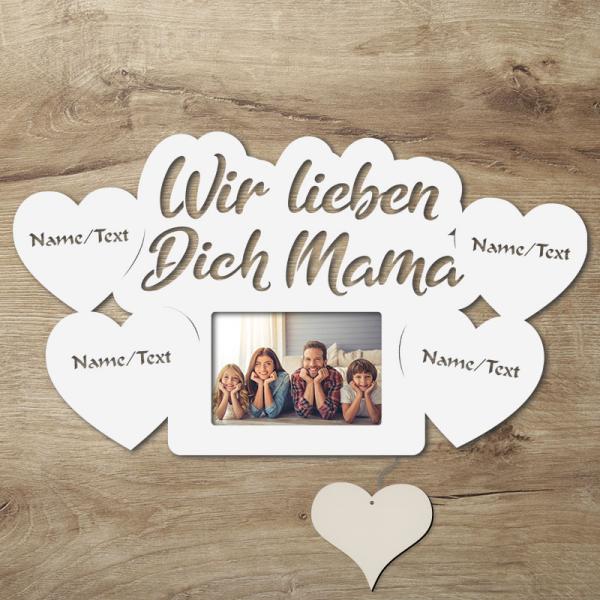 LED Mama Bilderrahmen mit Namen