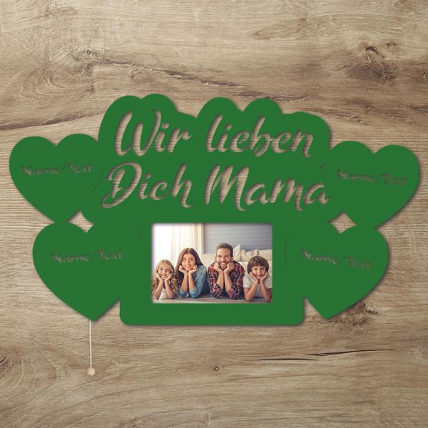 LED Mama Bilderrahmen mit Namen