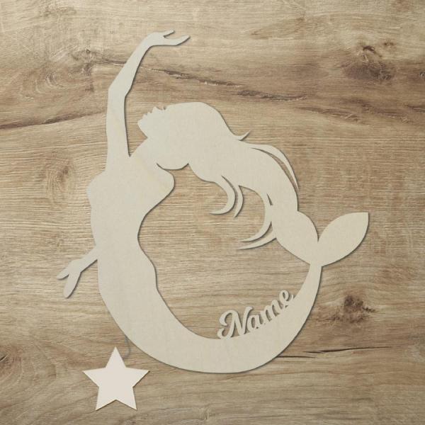 Meerjungfrau Nachtlicht Lampe Geschenk mit deinem Namen