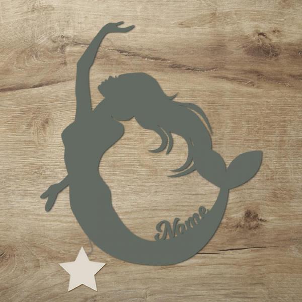 Meerjungfrau Nachtlicht Lampe Geschenk mit deinem Namen