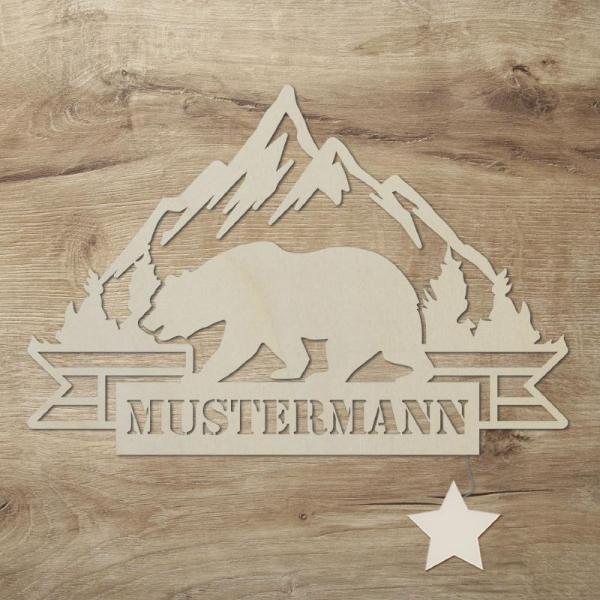 Wildnis Geschenke Lampe Holz Wand Nachtlicht
