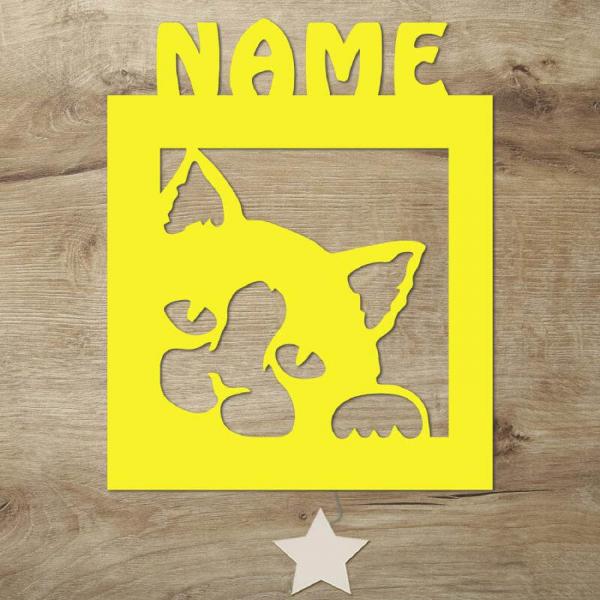 Katze Wand Lampe led Deko Personalisiert