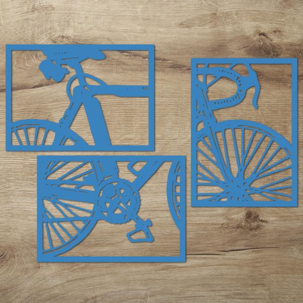 Wand Deko XXL Fahrrad Holz Wanddeko