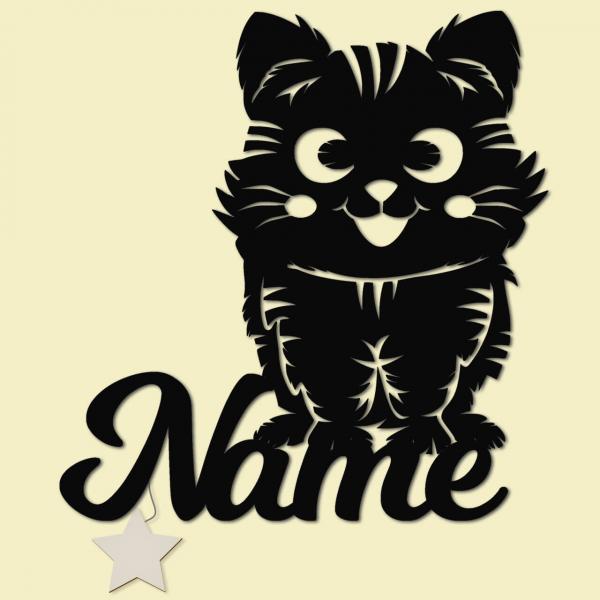 Geschenk Katzenliebhaber in Schwarz