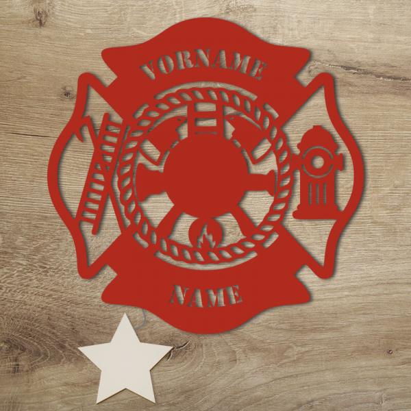 Feuerwehr Geschenk Kinder und Erwachsene LED Rot