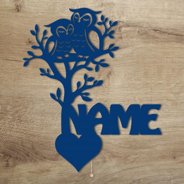 Geschenke für Frauen und Kinder Eulen Baum LED Blau