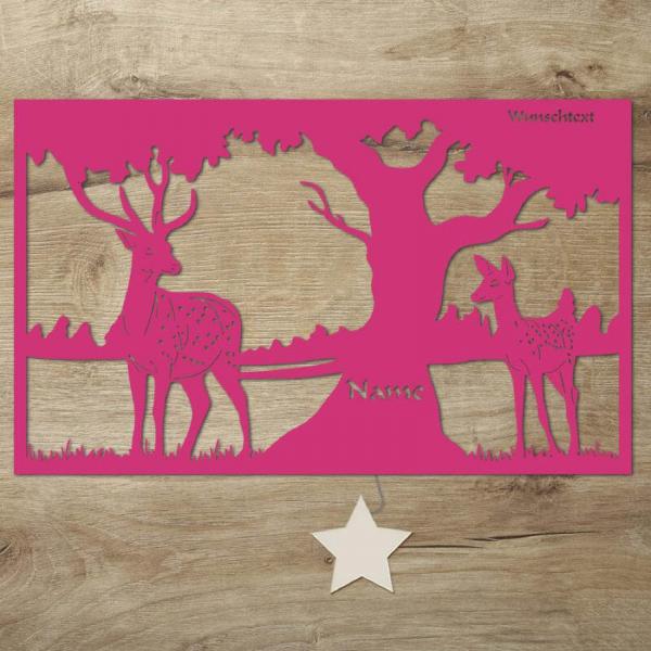 Wald Natur Deko Nachtlicht Wand Lampe personalisiert