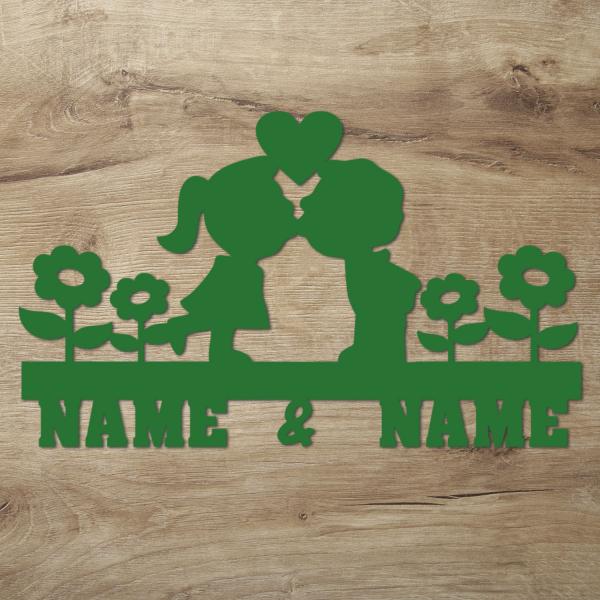 Romantische Geschenke für Paare Wand Deko Lampe mit Namen
