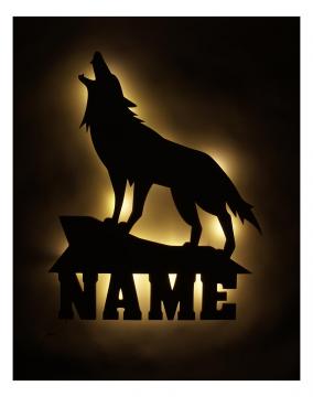 Geschenk Wolf Lampe Geschenk Wolf Lampe