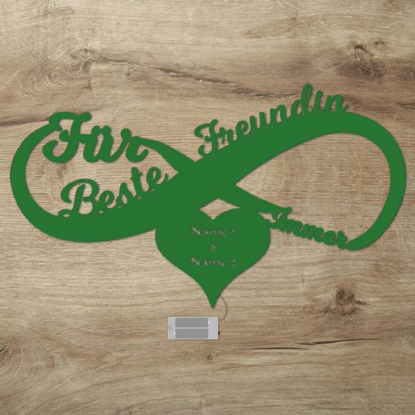 Beste Freundin für immer Unendlich Wand Lampe