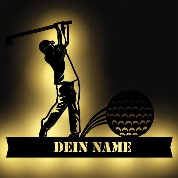 Golf Sport LED Deko Geschenk personalisiert Golf Sport LED Deko Geschenk personalisiert