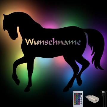 Farbwechsel Pferde Wand Lampe Nachtlicht personalisiert Farbwechsel Pferde Wand Lampe Nachtlicht personalisiert