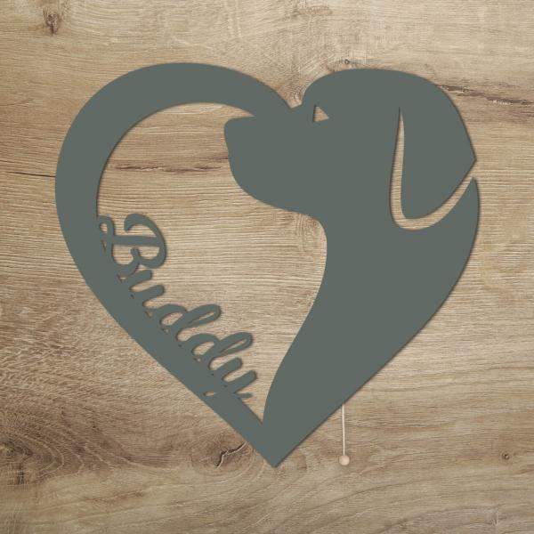 Hunde Hund Deko Geschenke LED Licht Lampe mit Name