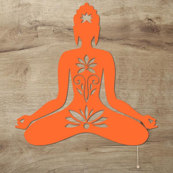 Yoga LED Wand Deko Dekoration