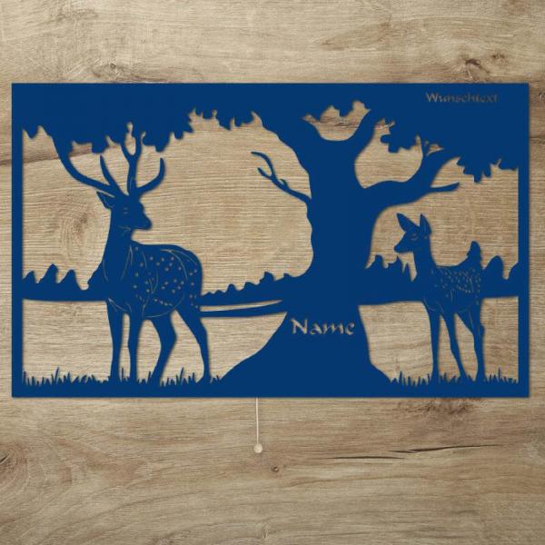 Wald Natur Deko Nachtlicht Wand Lampe personalisiert