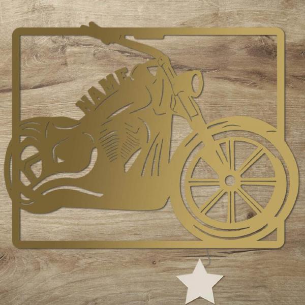 Motorrad Deko Wand Lampe für Männer Frauen Kinder