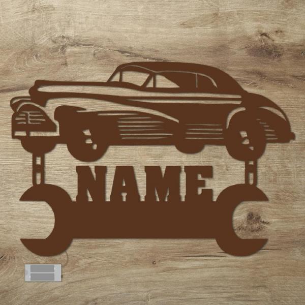 Geschenke KFZ Mechaniker Meister Oldtimer Auto LED Name