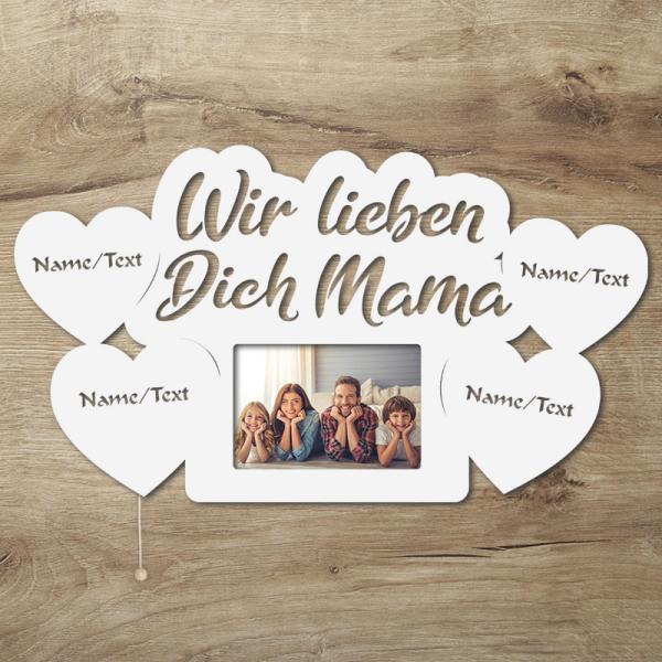 LED Mama Bilderrahmen mit Namen