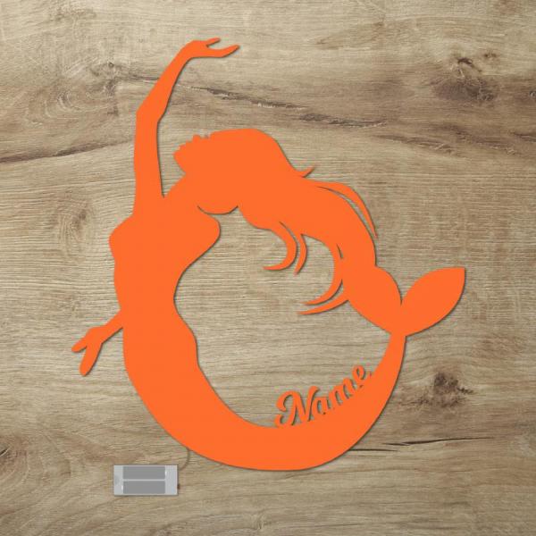 Meerjungfrau Nachtlicht Lampe Geschenk mit deinem Namen