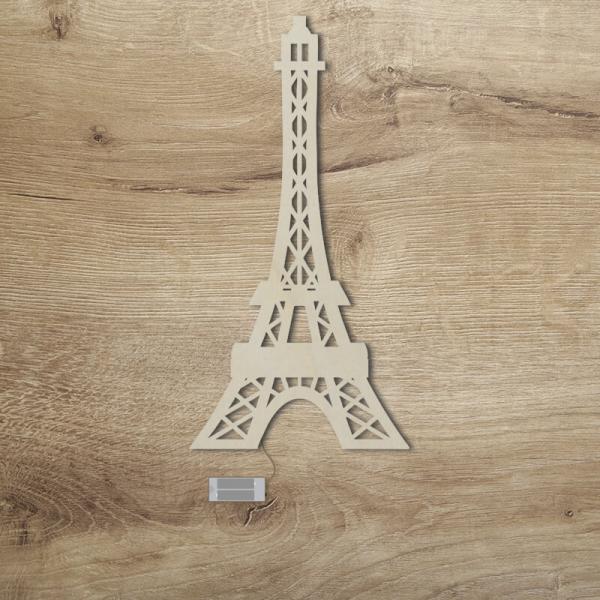 Geschenk Eiffelturm Licht Unbehandelt