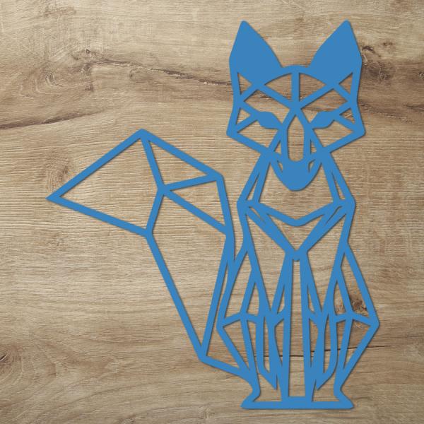 Fuchs Geometrisch Holz Wand Deko Dekoration