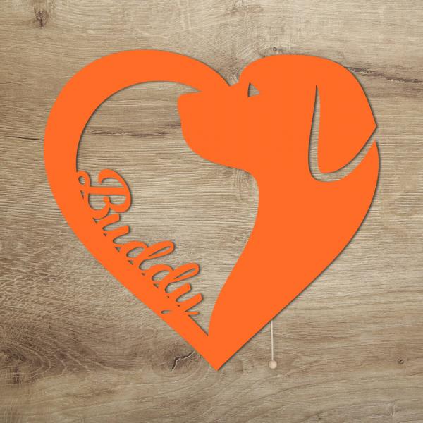 Hunde Hund Deko Geschenke LED Licht Lampe mit Name