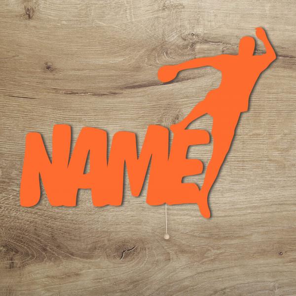 Geschenke für Handballer Nachtlicht Deko Orange