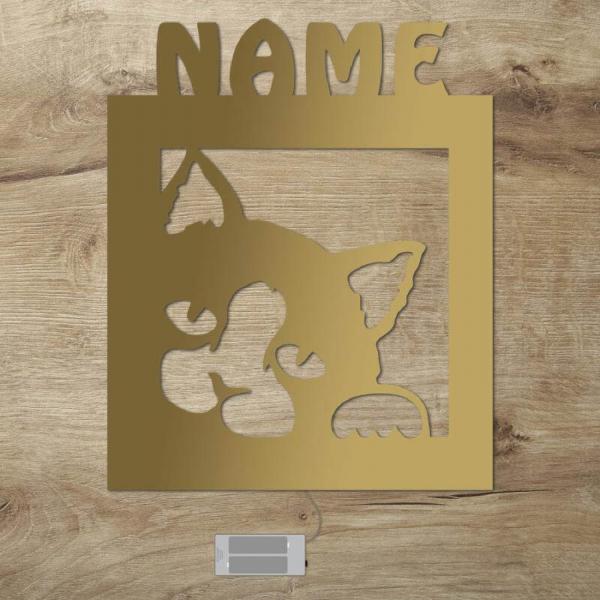 Katze Wand Lampe led Deko Personalisiert