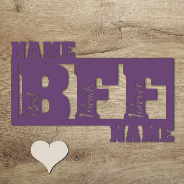 Geschenke für die Beste Freundin BFF Best Friends Lampe Nachtlicht Lila